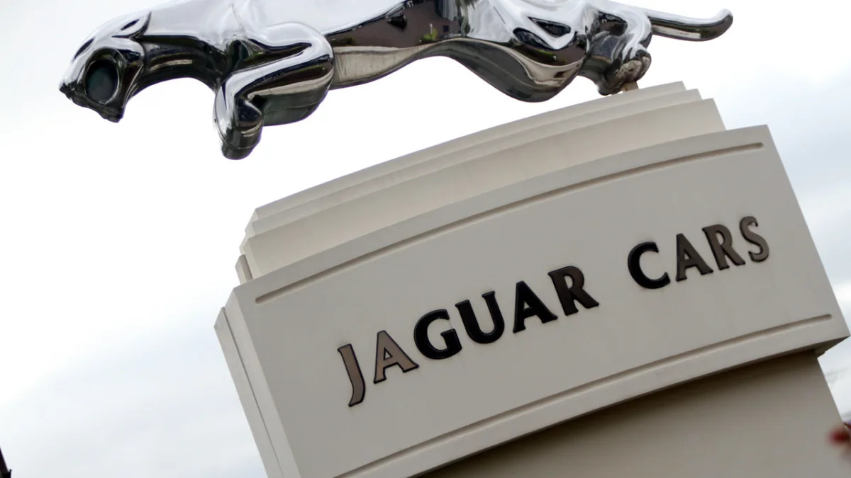 Scenes from Jaguar XJ production at Castle Bromwich