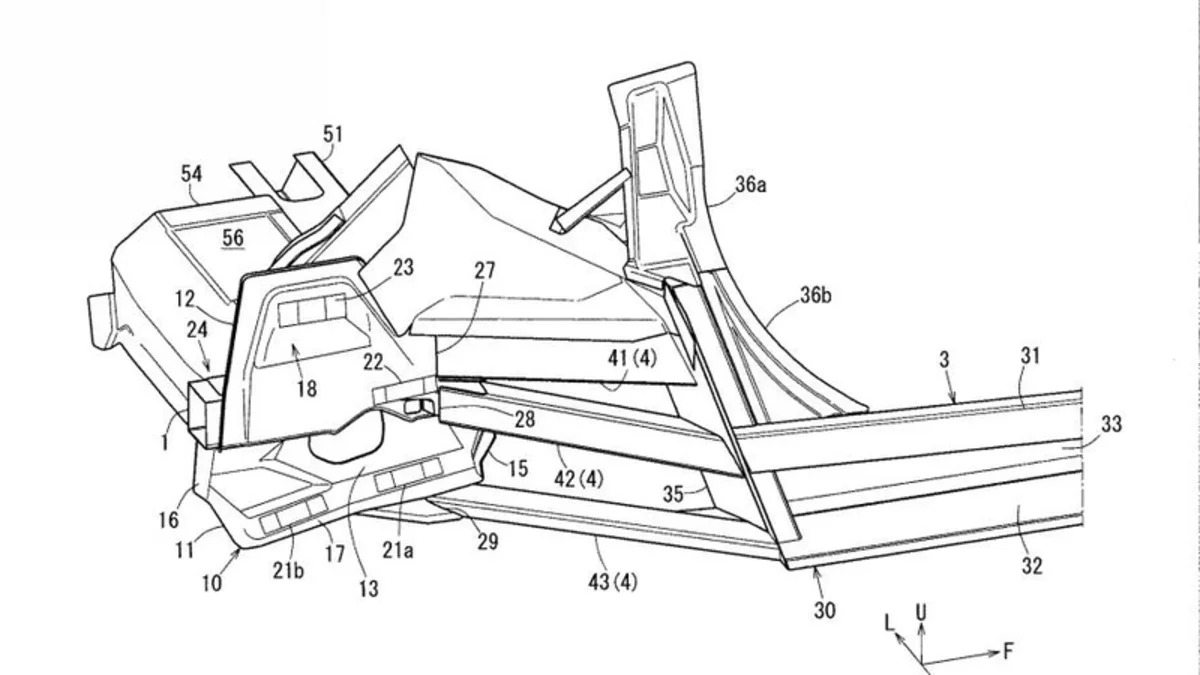 Mazda sports coupe patent illustrations 12