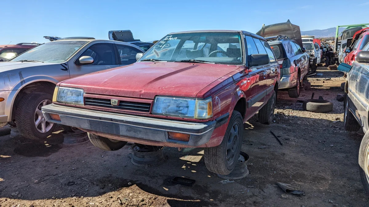 51 - 1991 Subaru Loyale Wagon in Colorado junkyard - photo by Murilee Martin