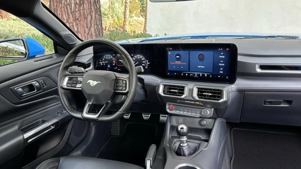 2024 Ford Mustang GT interior from back seat