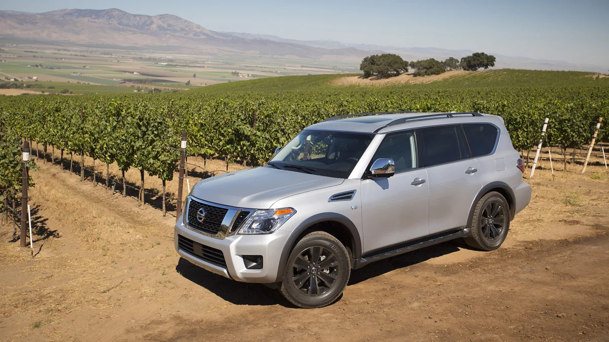 2017 Nissan Armada front 3/4 view
