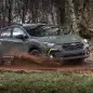2024 Subaru Crosstrek Sport green action mud