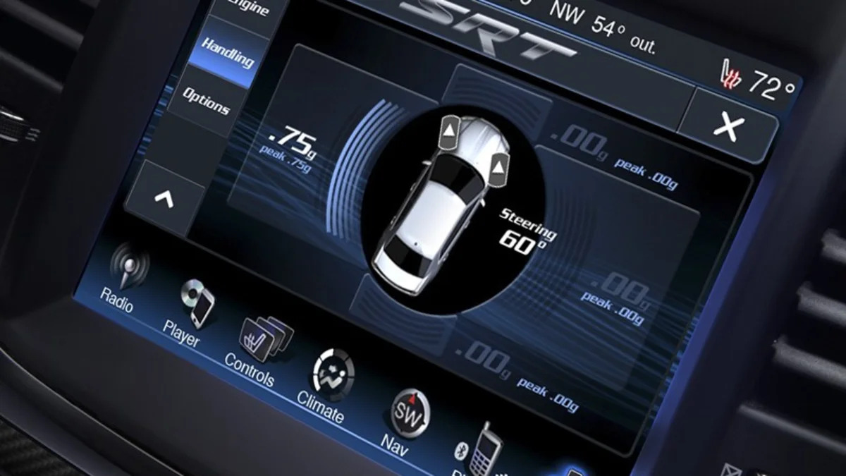 2012 Chrysler 300 SRT8 Uconnect system