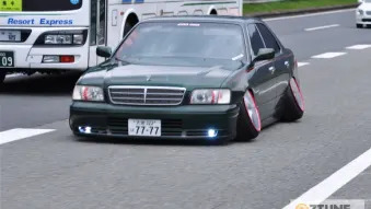 Tuned Japanese car is <i>(very)</i> off camber