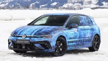 Volkswagen teases coming Golf R's revamped front end