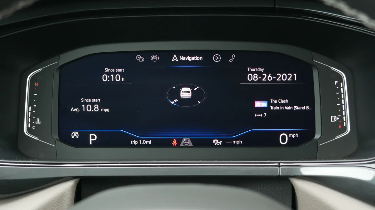 2022 Volkswagen Taos Digital Cockpit expanded info navi