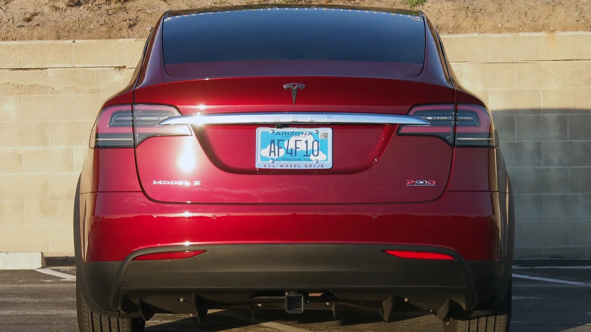 2016 Tesla Model X rear view