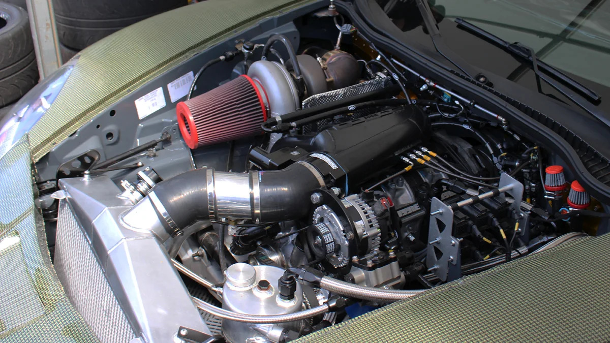 Turbo rotary engine in a Corvette Z06