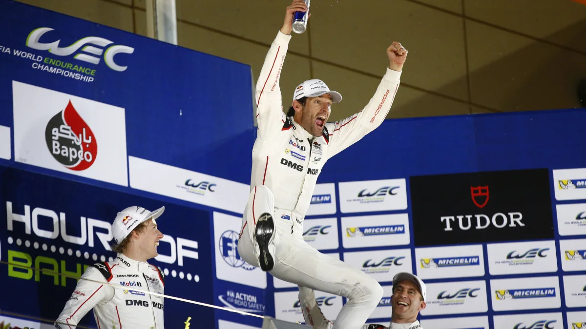 Mark Webber podium