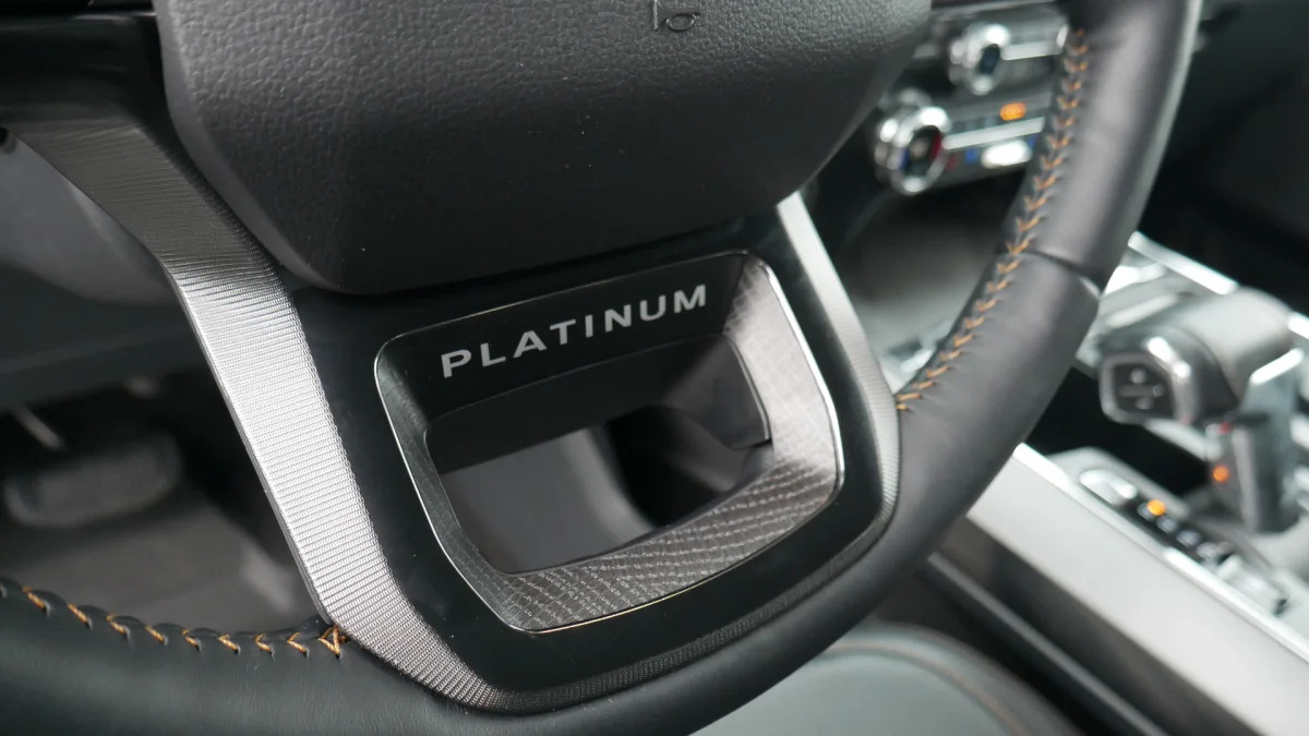 2021 Ford F-150 Super Crew Platinum PHEV wheel badge