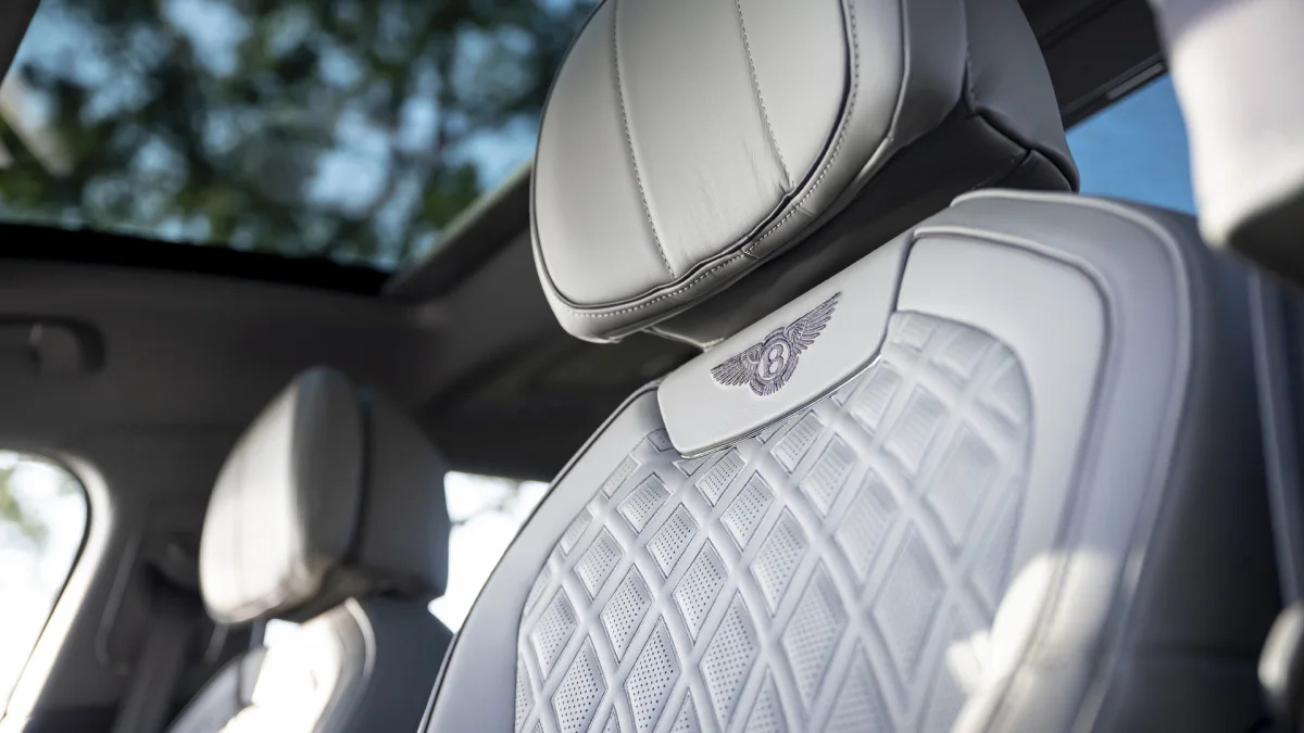 2022 Bentley Flying Spur Hybrid seat detail