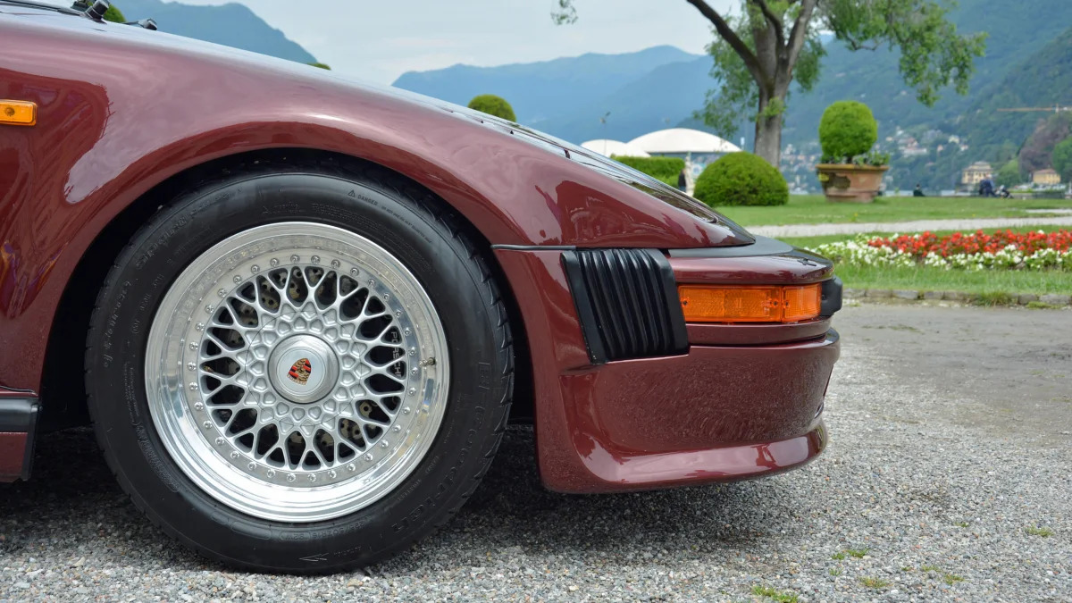 Exhibit at Lake Como for Porsche's 75th birthday