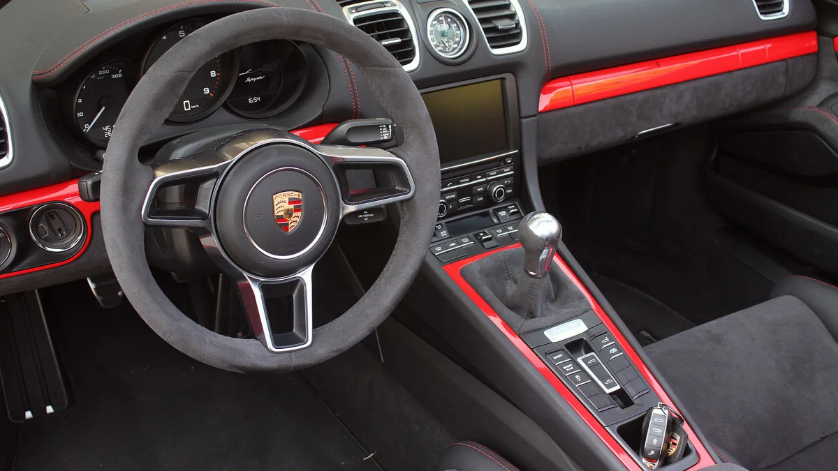 2016 Porsche Boxster Spyder interior