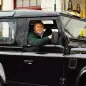 Land Rover Defender black cab taxi