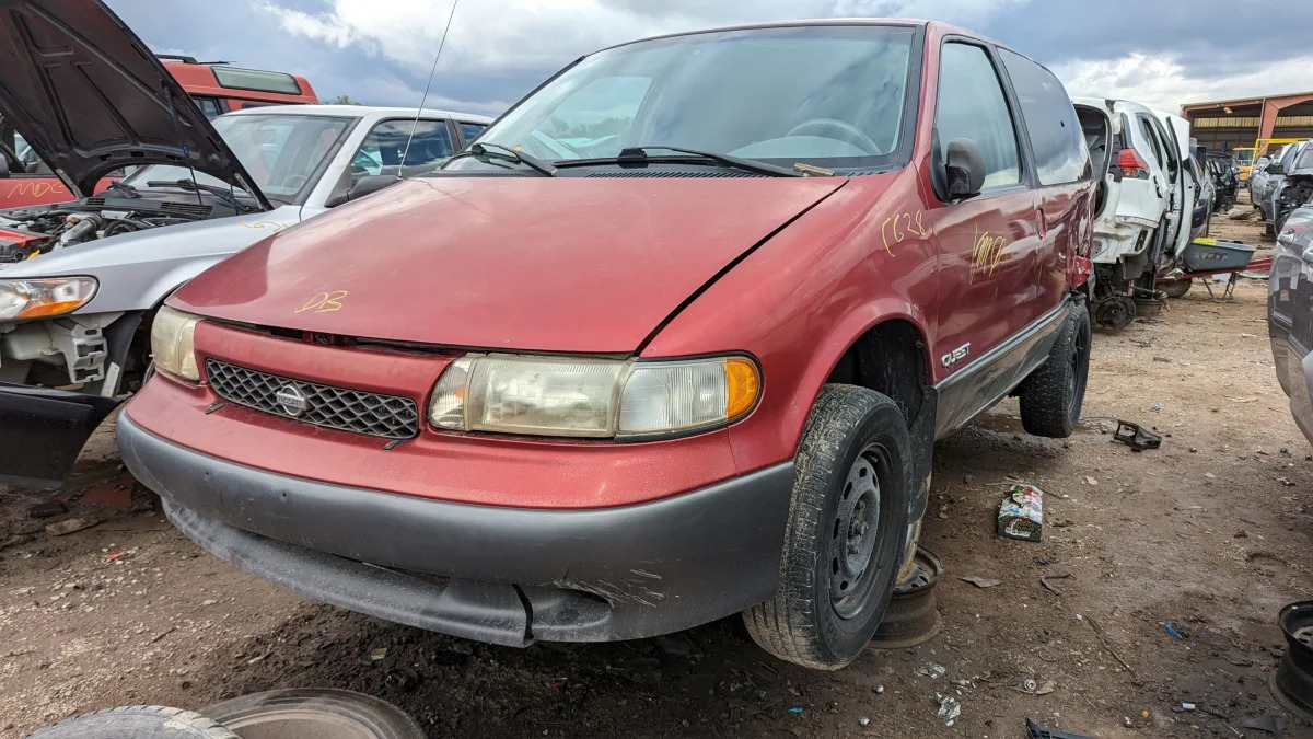 27 - 1996 Nissan Quest in Colorado junkyard - photo by Murilee Martin