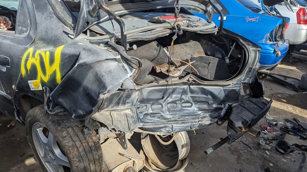 44 - 1998 Ford Contour SVT in Colorado junkyard - photo by Murilee Martin