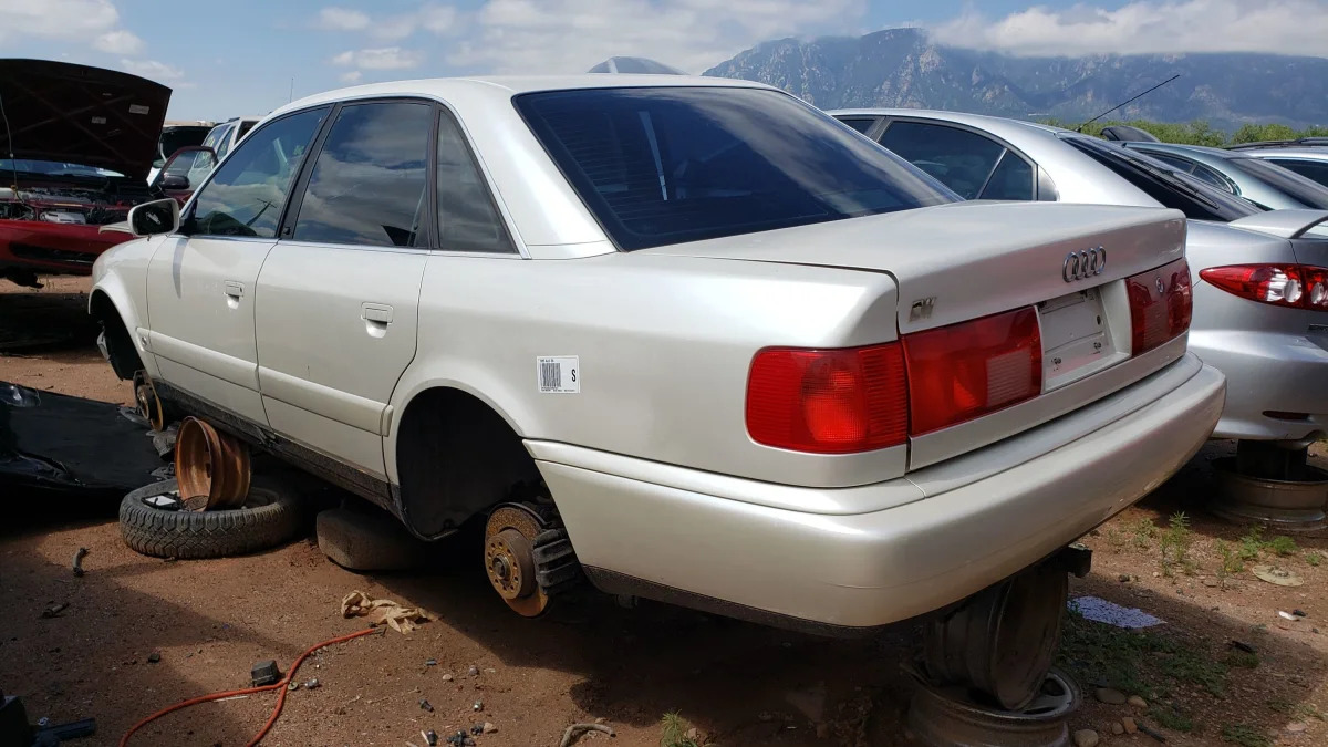 32 - 1995 Audi S6 in Colorado wrecking yard - photo by Murilee Martin