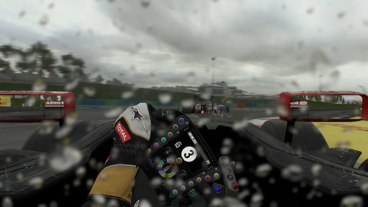 rain racing red bull f1 2015 cockpit view