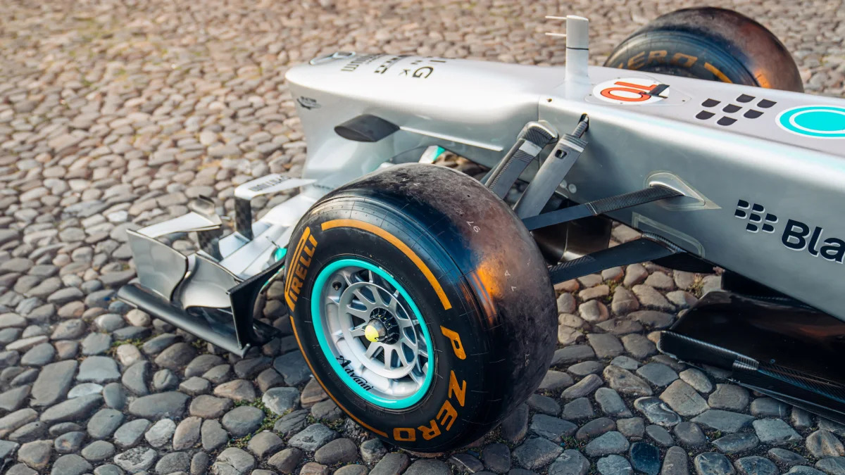Lewis Hamilton's championship-winning W04 Formula 1 car