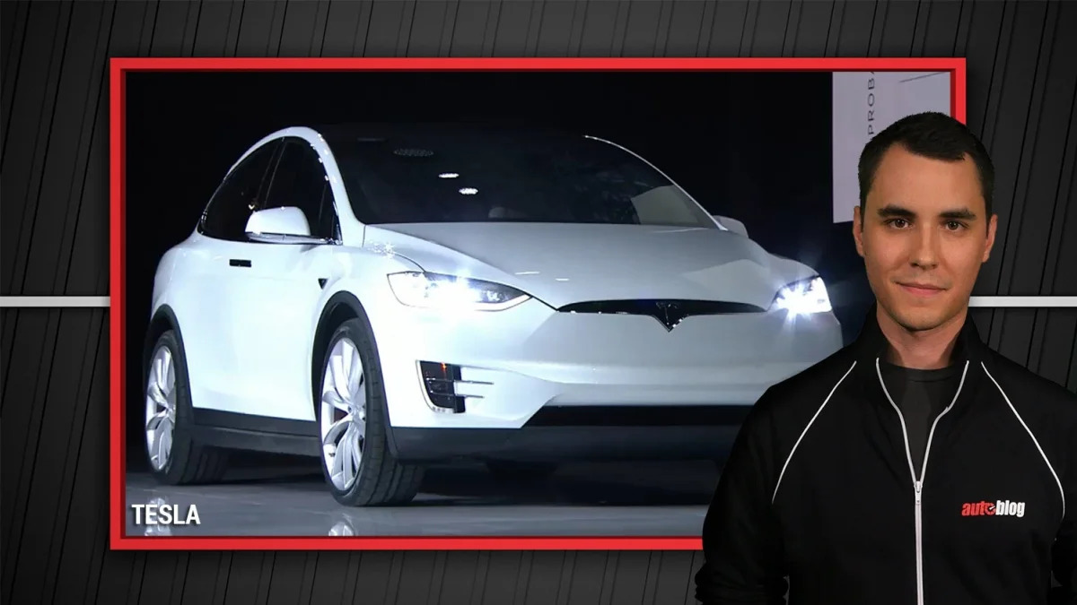 Tesla Model X Production Version Reveal | Autoblog Minute