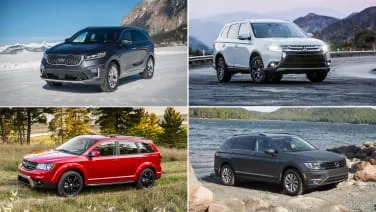 Small 3-row crossover SUVs specifications compared on paper