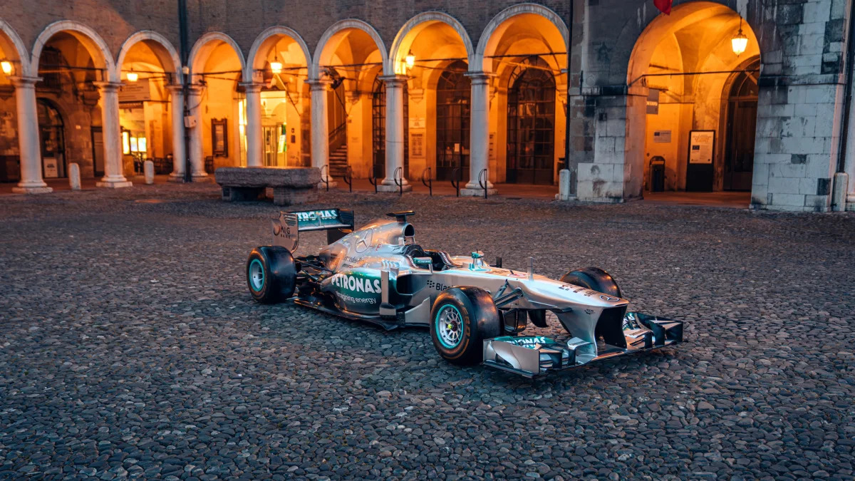 Lewis Hamilton's championship-winning W04 Formula 1 car