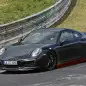 Porsche 911 spied front 3/4