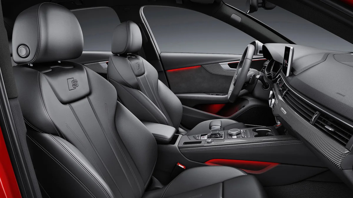 2017 Audi S4 front seats