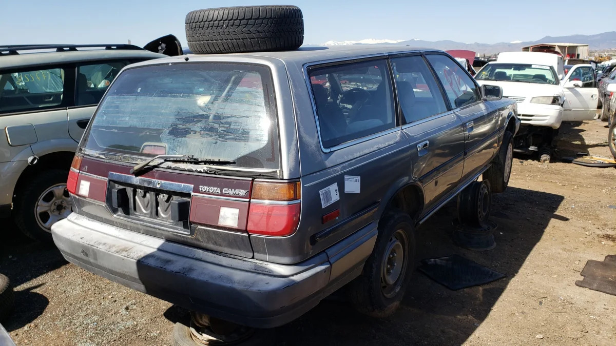45 - 1987 Toyota Camry Wagon in Colorado junkyard - Photo by Murilee Martin