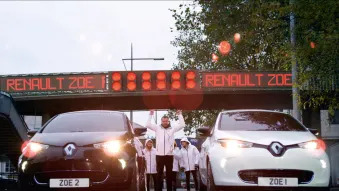 Renault Zoe Scalextric race through London