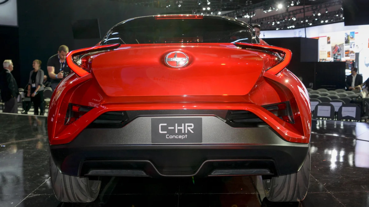 scion c-hr concept rear crossover taillights