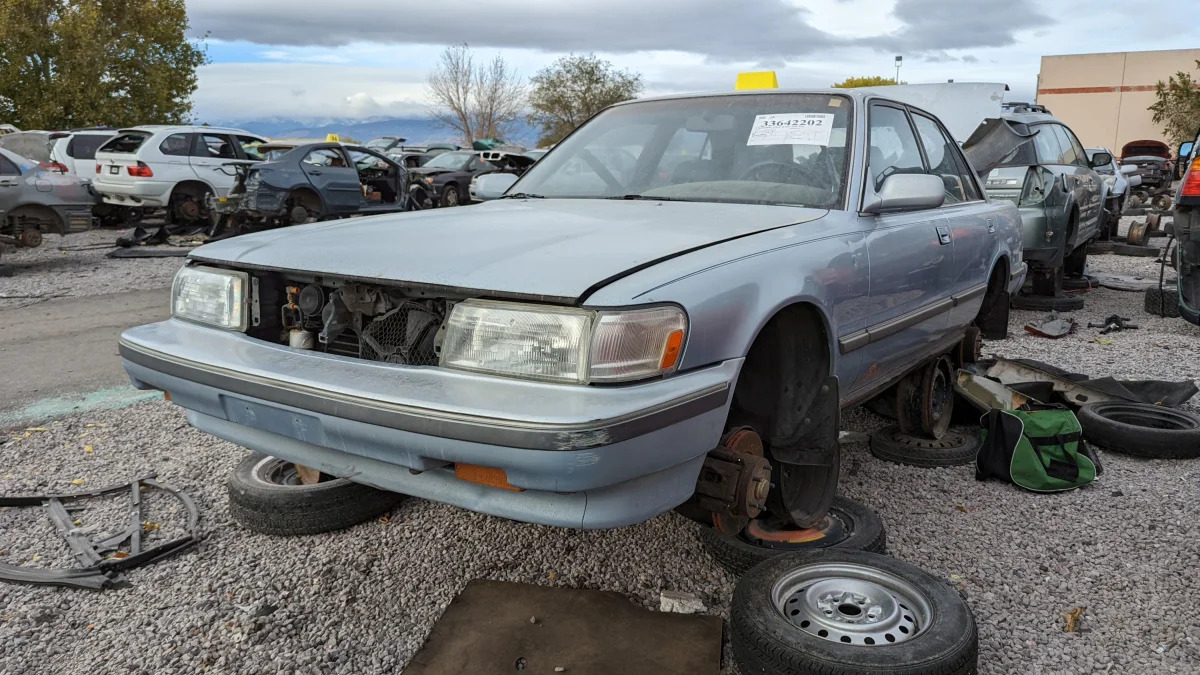 21 - 1991 Toyota Cressida in Nevada junkyard - photo by Murilee Martin
