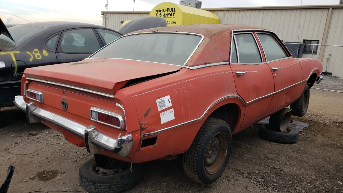 51 - 1973 Ford Maverick in Colorado junkyard - Photo by Murilee Martin