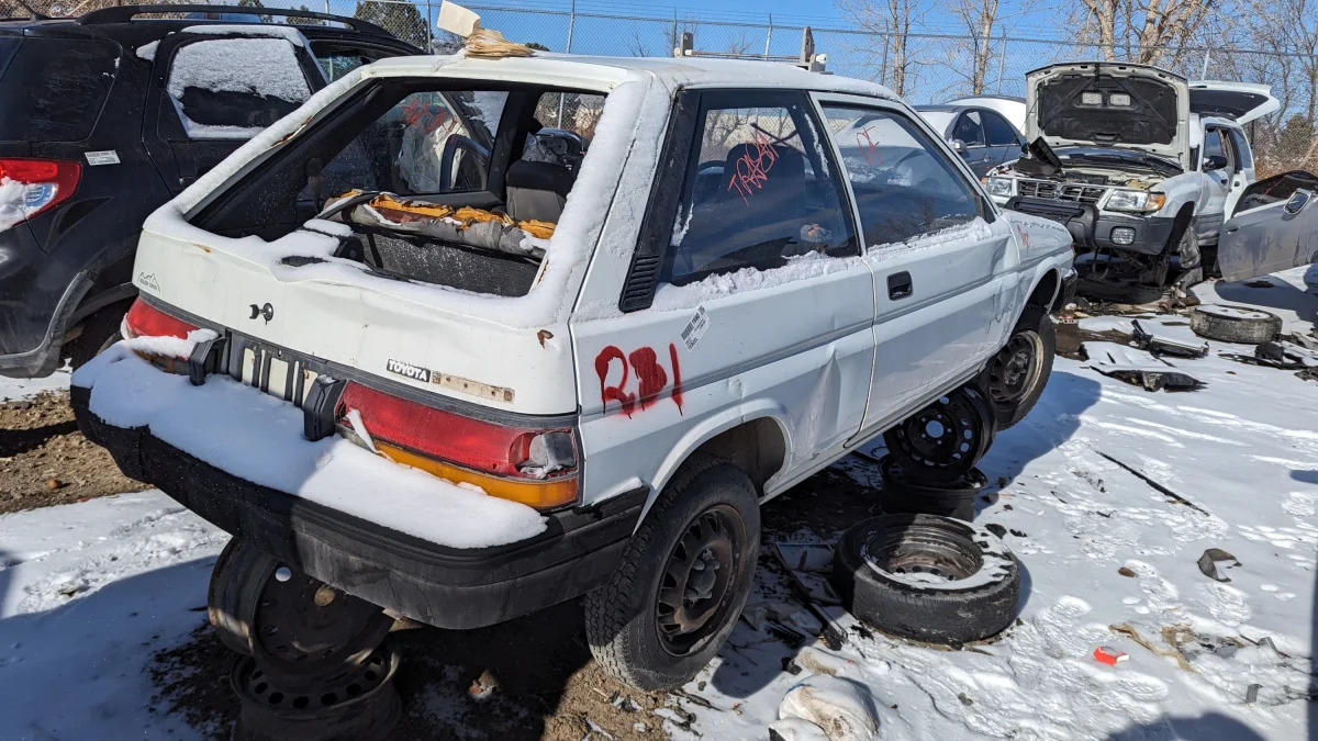 81 - 1990 Toyota Tercel EZ in Colorado wrecking yard - photo by Murilee Martin