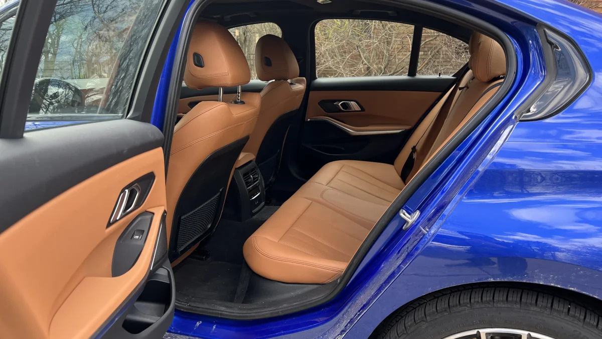 BMW 330e rear seat