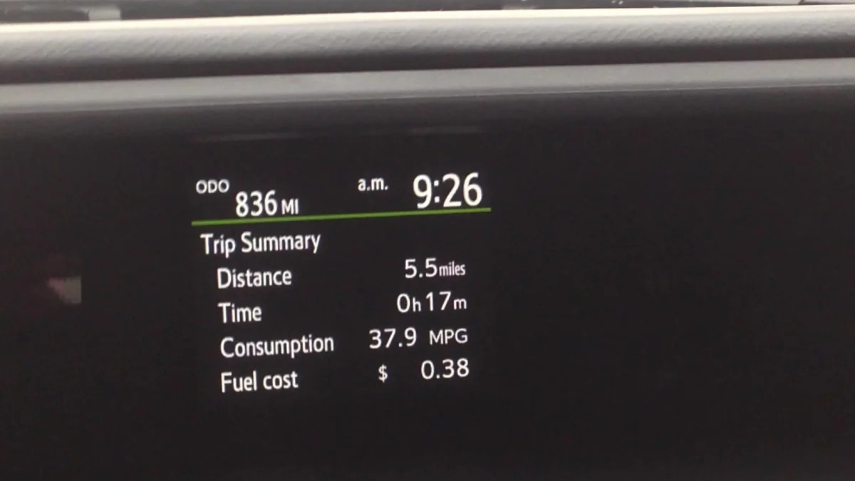 2015 Toyota Prius C Trip Statistics | Autoblog Short Cuts