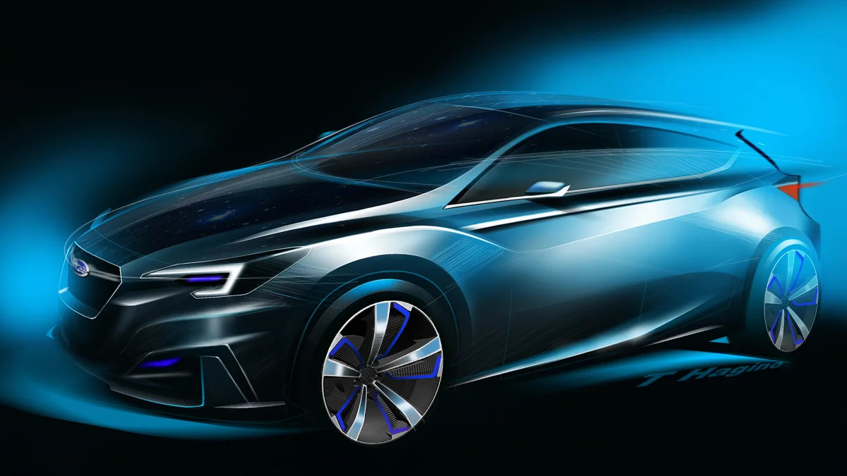 Subaru Impreza concept, all sketchy