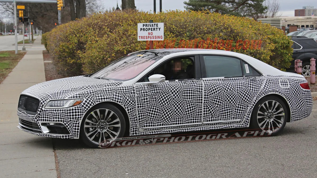 lincoln continental spy shot side