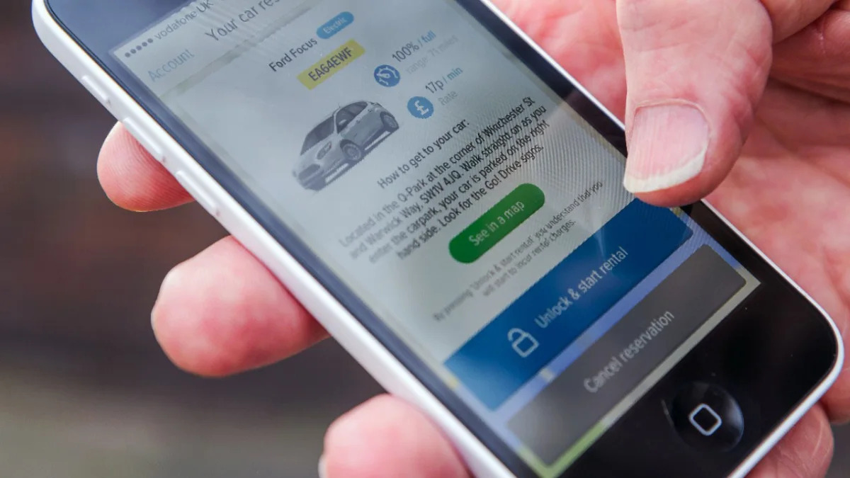 ford godrive carsharing in london smartphone app