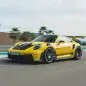 2023 Porsche GT3 RS action front three quarter