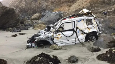 <h6><u>Woman who survived plunge off Big Sur cliff posts pics of wrecked Jeep</u></h6>