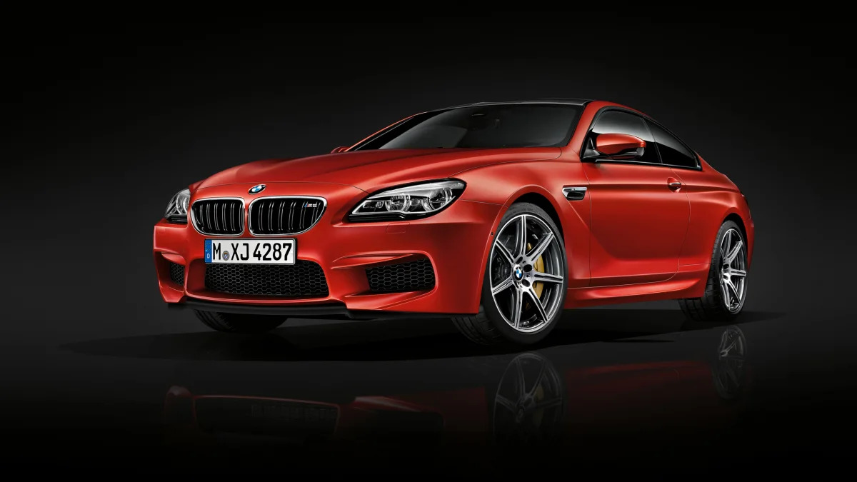 2016 BMW M6 with Competition Package red front 3/4