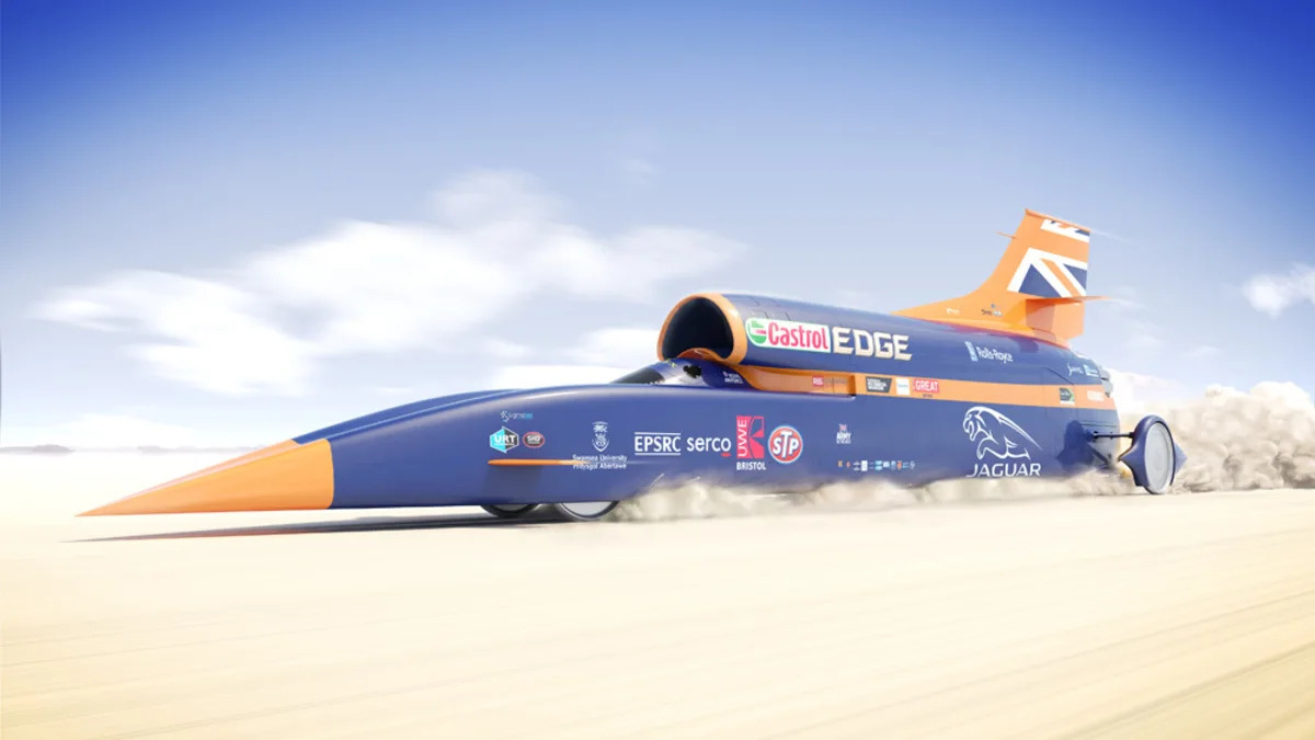 Bloodhound SSC rendering moving