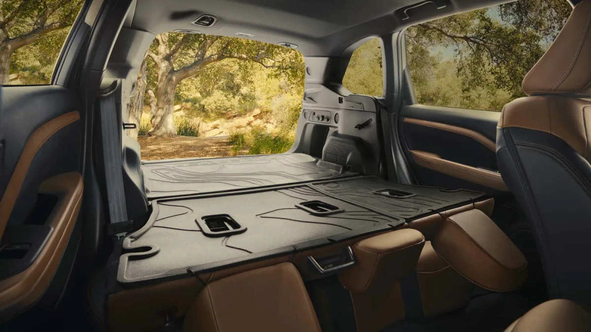 2025 Subaru Forester Touring cargo seats down from the front