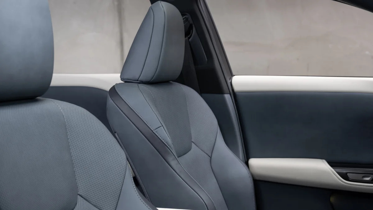 Lexus RZ 450e NuLuxe seat detail