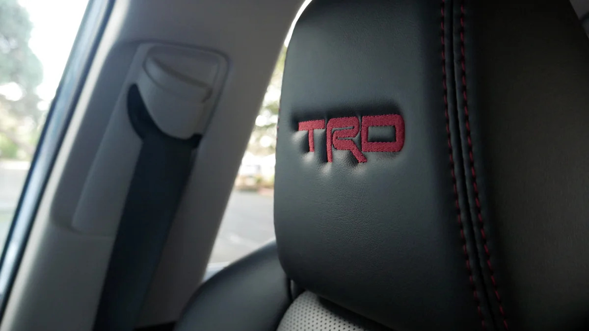 2022 Toyota RAV4 TRD Off Road headrest embroidery