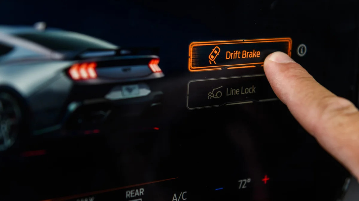 2024 Ford Mustang drift brake button