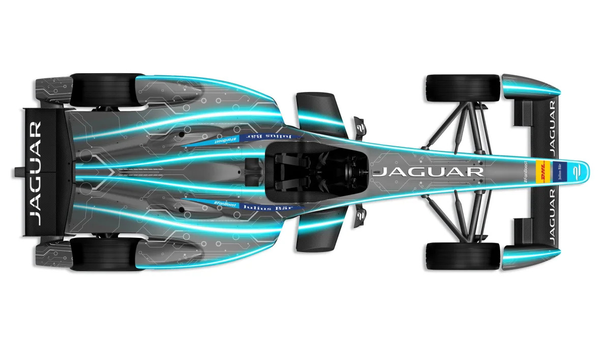 Jaguar Formula E top above