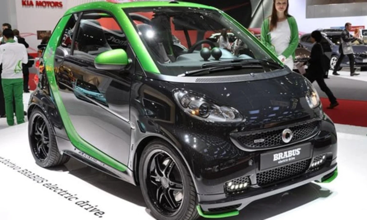 Smart ForTwo Brabus Electric Drive is a black and green upgrade - Autoblog