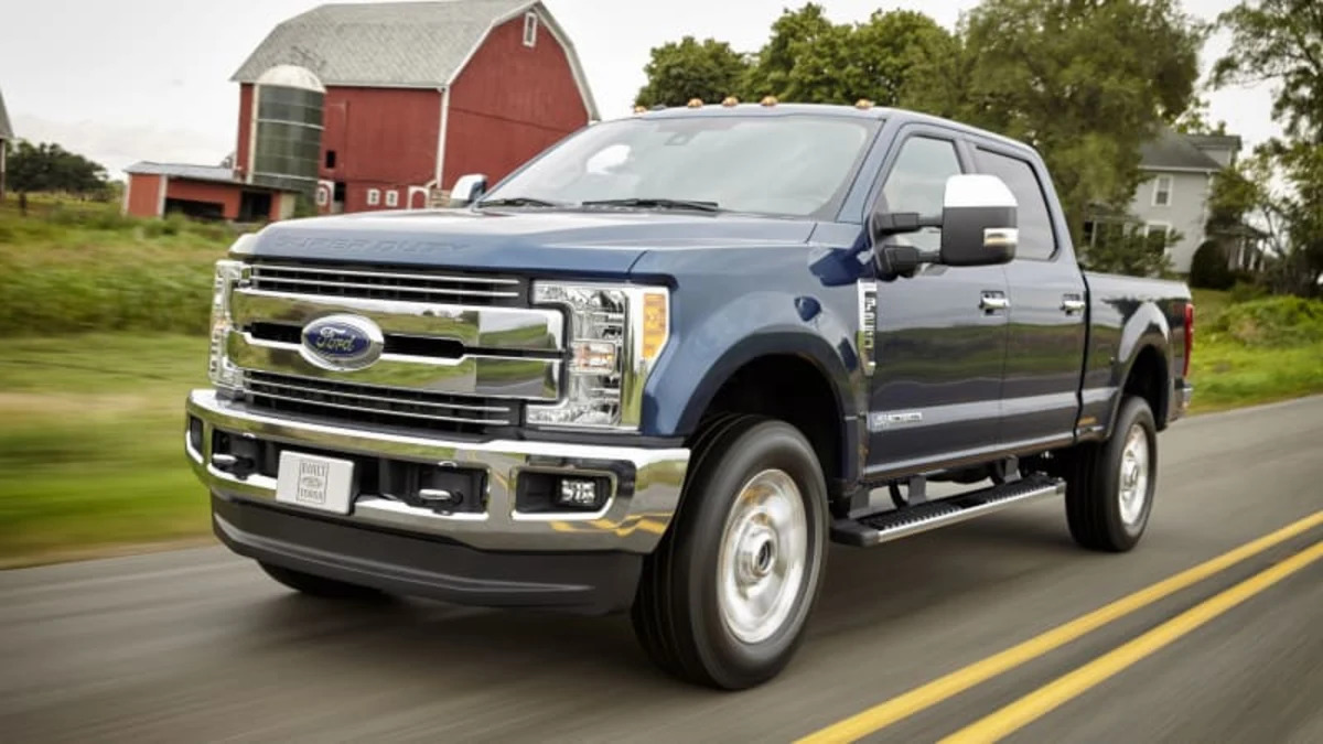 2017 Ford Super Duty trucks recalled because the fuel tank could fall off